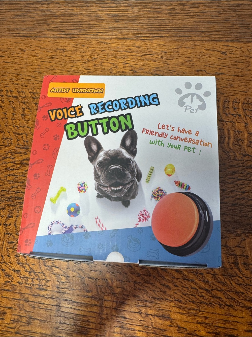 Voice Recording Button for Training Pets